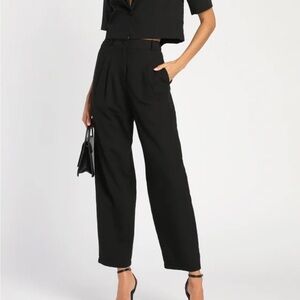 Lulus pleated highwasted trousers pants